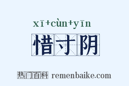 惜寸阴是什么意思的图片